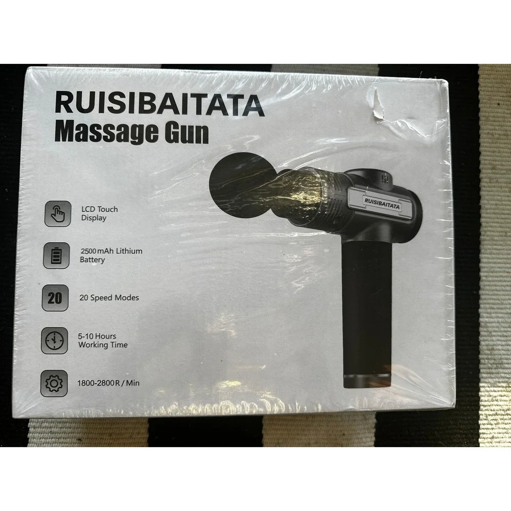 RUISIBAITATA Massage Gun Deep Tissue Percussion Massager 20‎ Speed LCD New